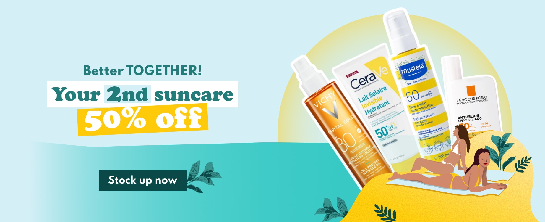 Sunny Days: get 1, the 2nd at 50% off