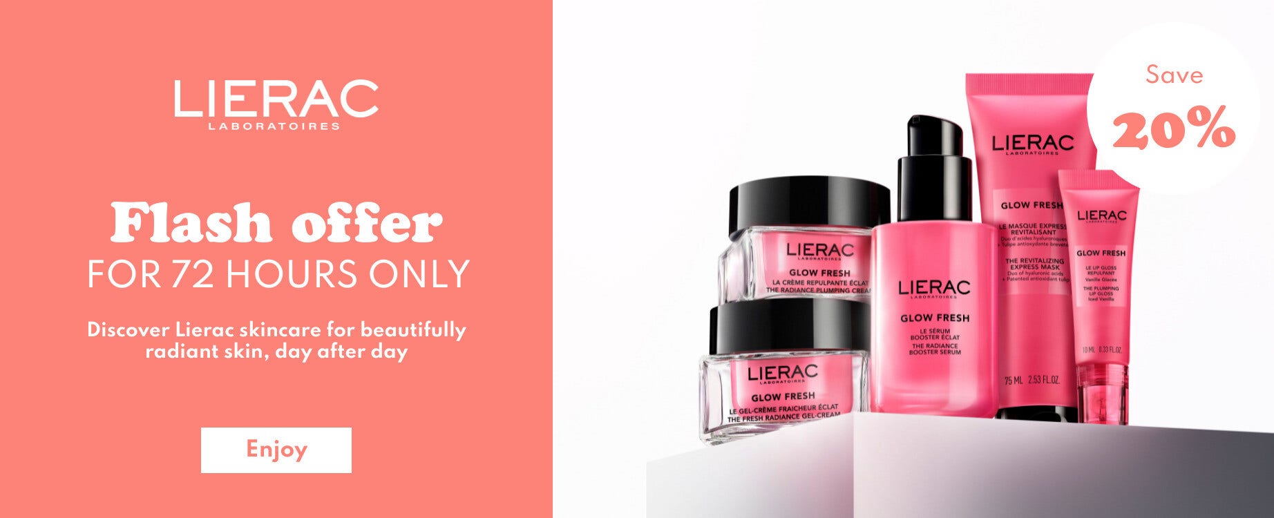 Flash offer: 20% off Lierac