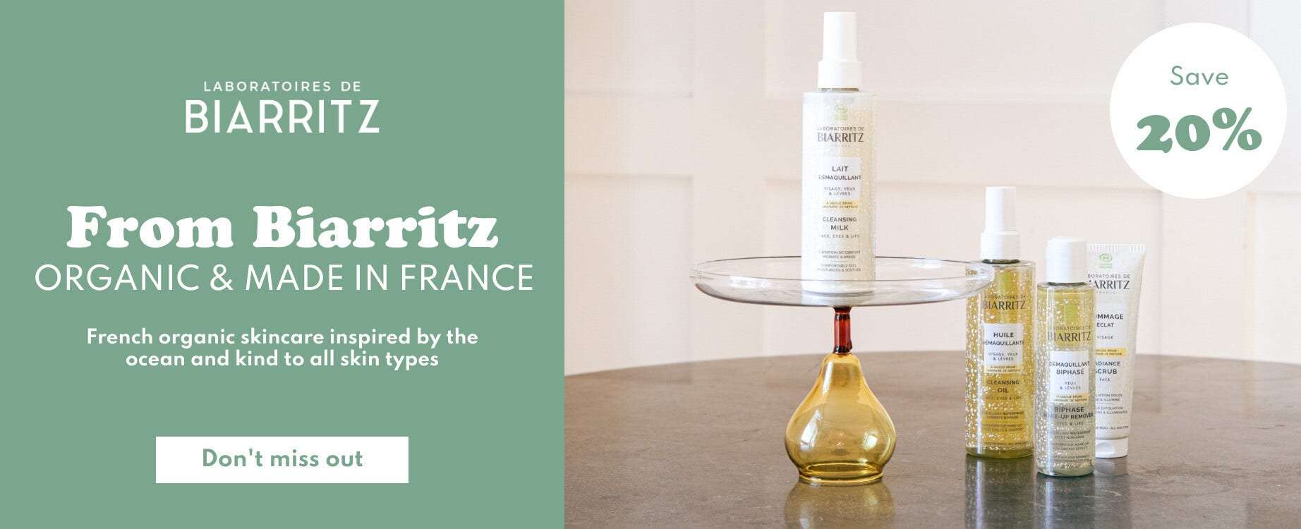 Laboratoires de Biarrtiz flash offer: save 20%