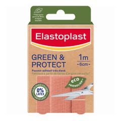 Elastoplast Green & Protect 0% Latex Cutting strips 10x6 cm