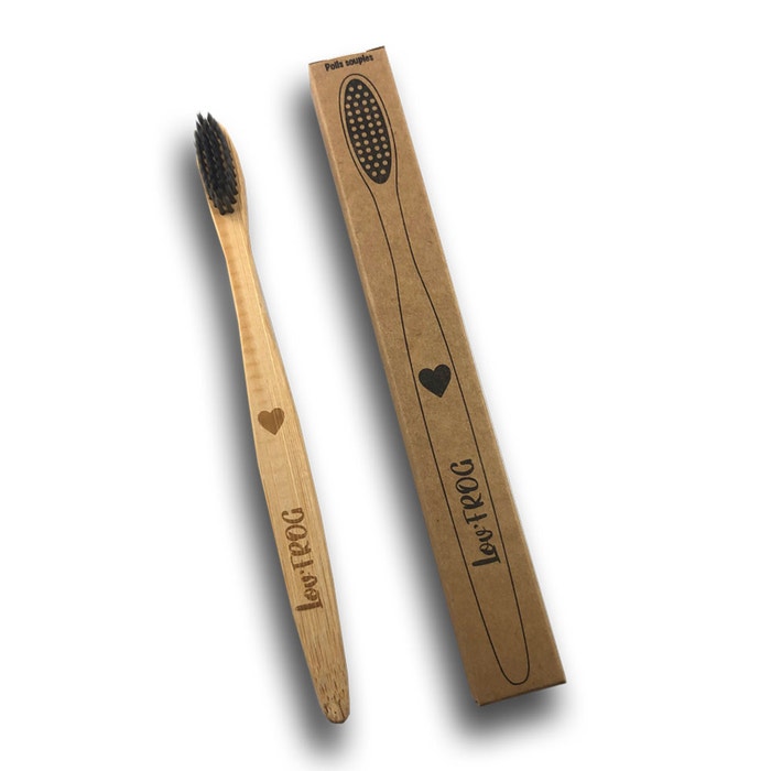 Bamboo Toothbrush Active Charcoal Children x1 Lov'Frog