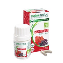 Naturactive Organic Red Vine concentrated extract Circulation 30 capsules