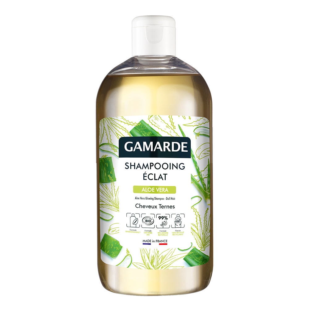 Gamarde Organic Radiance Shampoo Aloe Vera Dull Hair 500ml