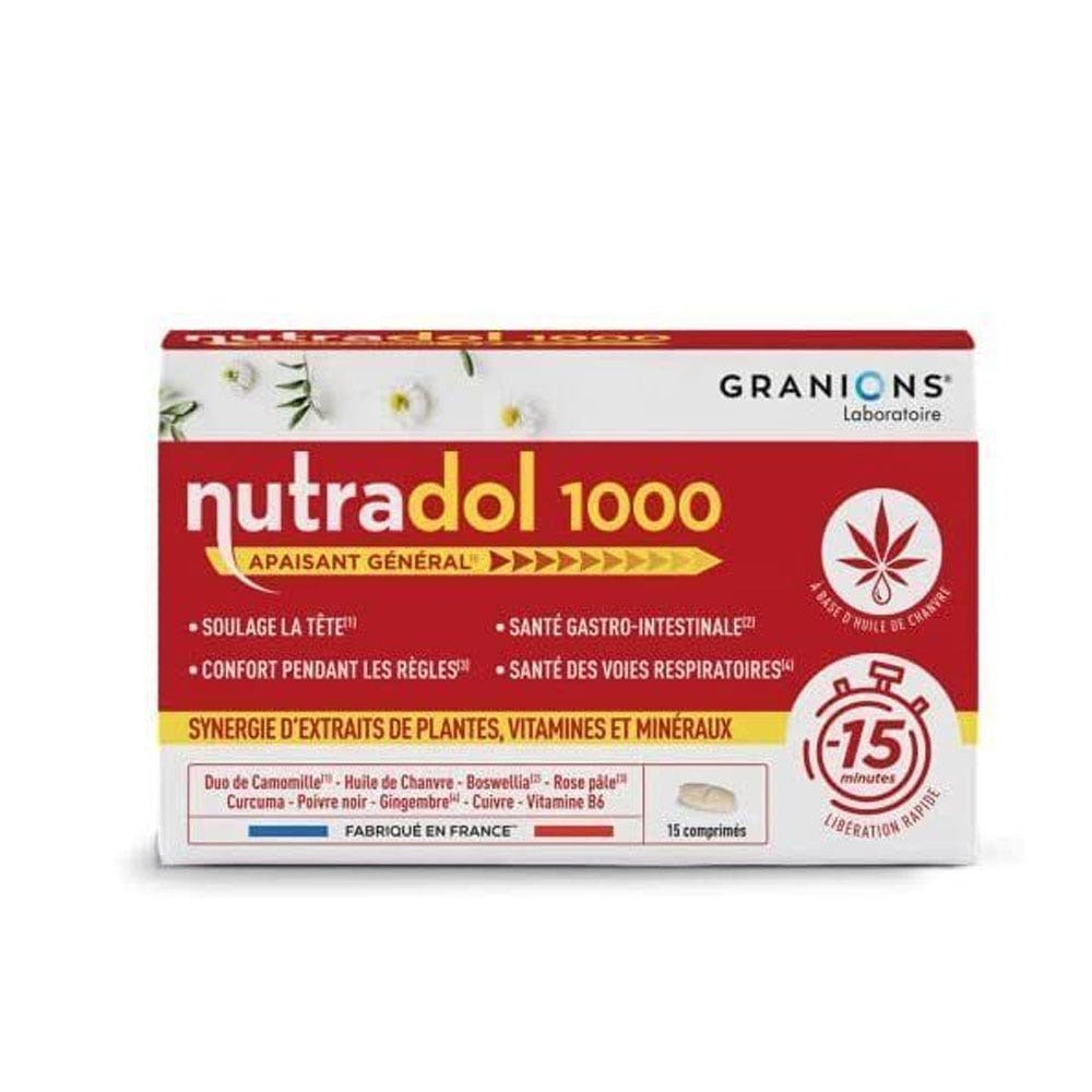 Granions Nutradol® 1000 Soothing General 15 tablets