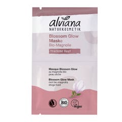 Alviana Moisturizing Mask Wild Rose Dry Skins Magnolia Bio Peaux sèches 2x7.5ml