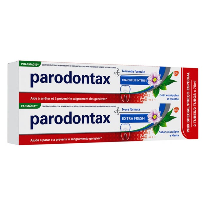 Intense Refreshing Toothpaste 2x75ml Parodontax