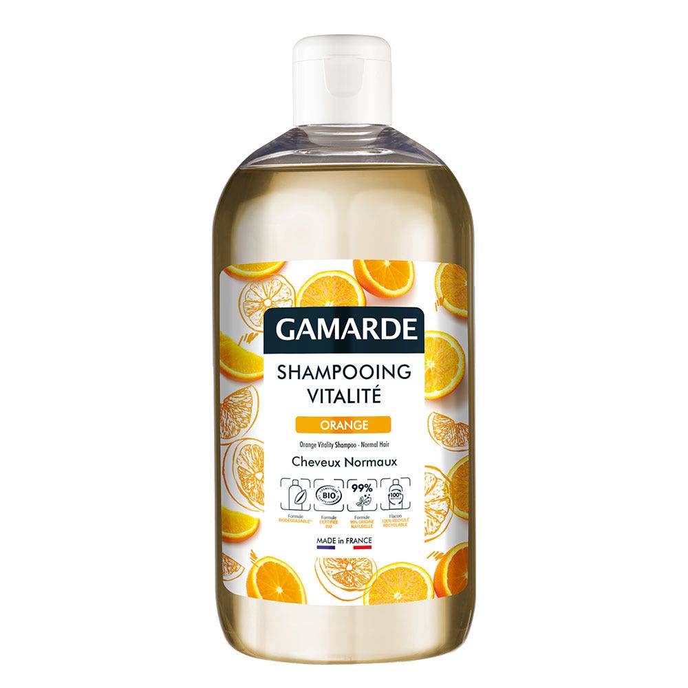 Gamarde Organic Orange Vitality Shampoo Normal Hair 500ml