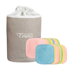 Les Tendances D'Emma Kit Eco Belle Kit 15 Cleansing Organic Cotton Pads + 1 Net+ 1 Pouch