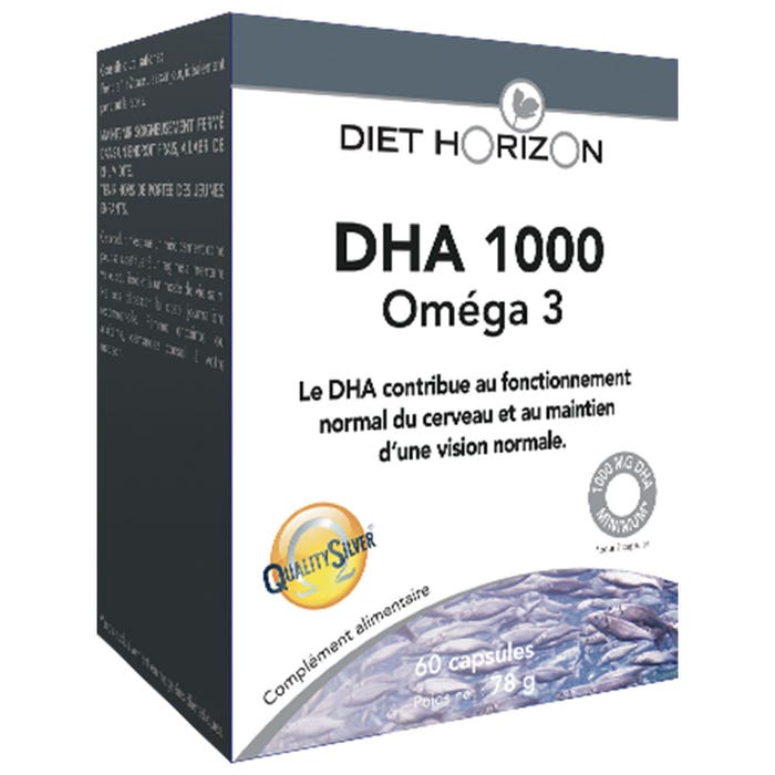 Diet Horizon Dha 1000 Omegas 60 Capsules
