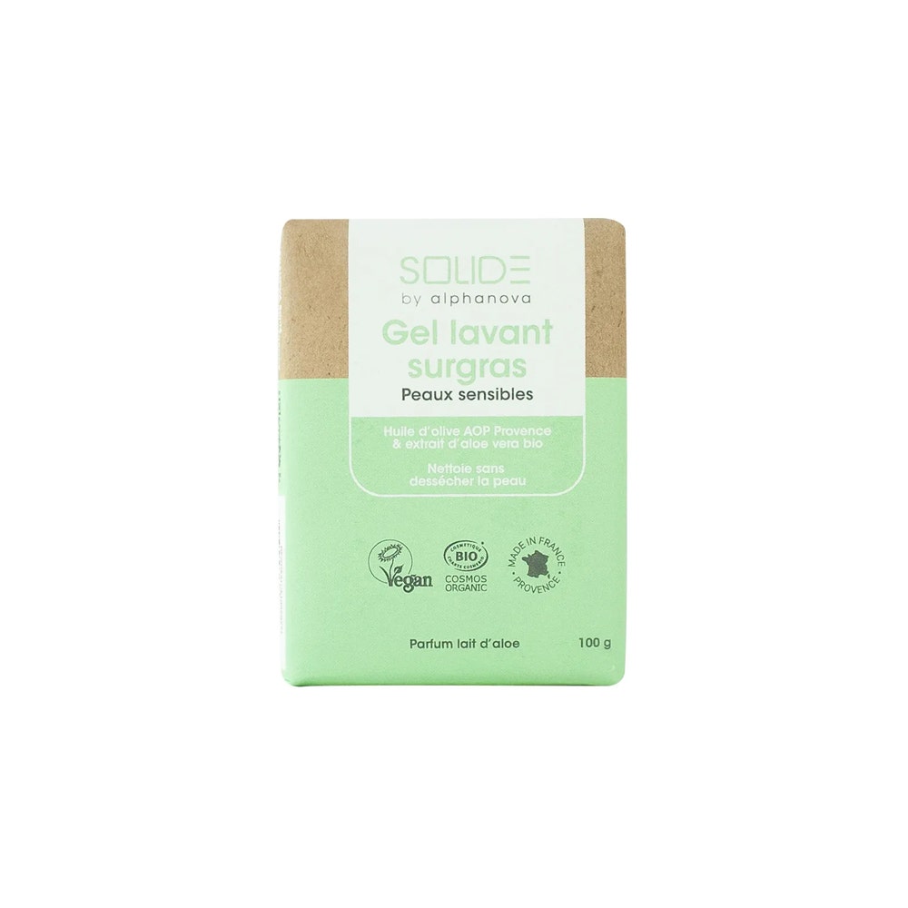 Alphanova Solide Superfatted Washing Gel for Sensitive Skin 100g