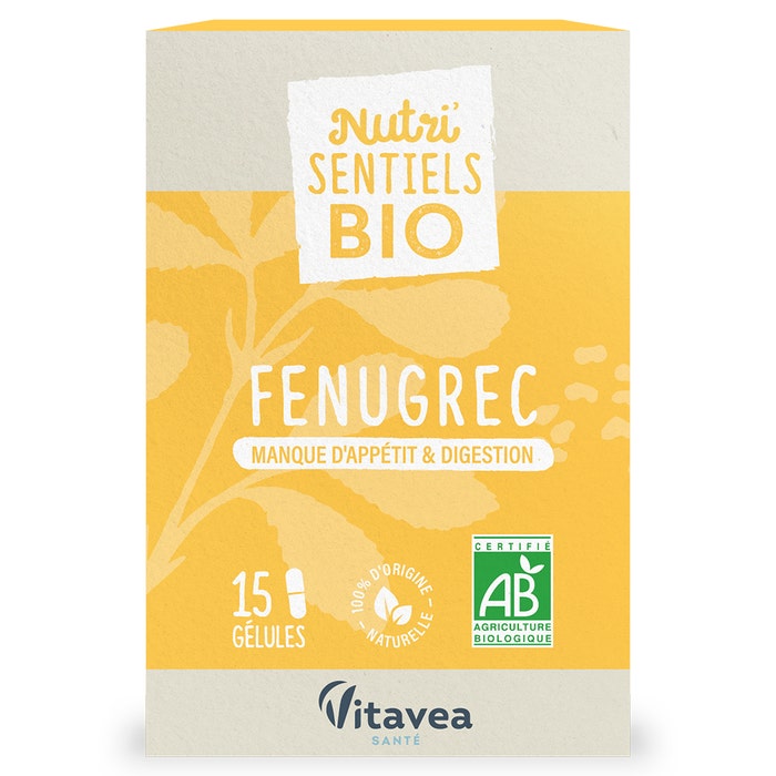 Fenugrec Bio 15 capsules Nutri'sentiels Nutrisante