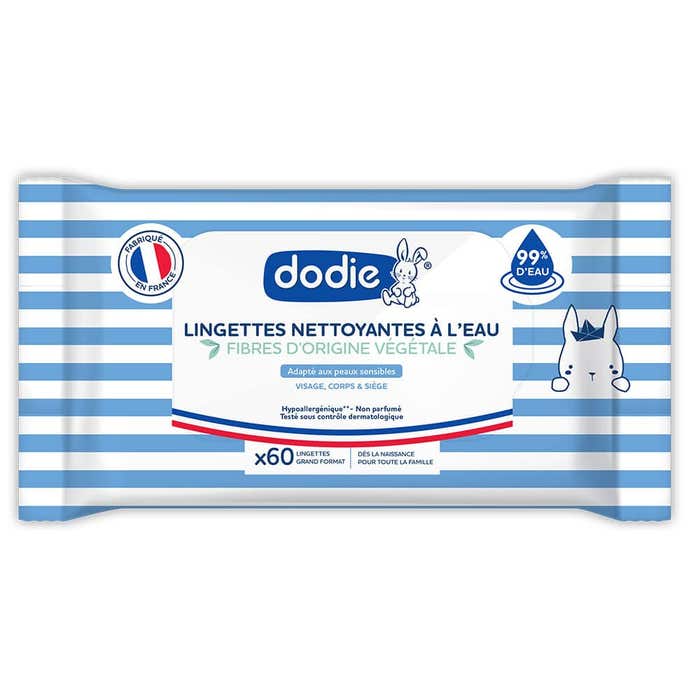 Water-based cleaning wipes x60 Dodie