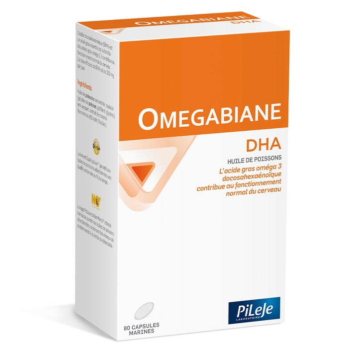 Omegabiane Dha X 80 Capsules Fatty Acids 80 capsules Omegabiane Pileje