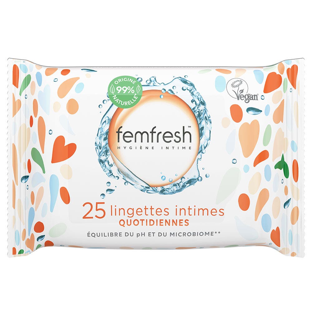 Femfresh Daily use Intime Wipes 25 units Easypara
