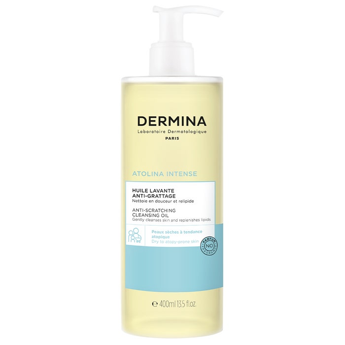 Dermina Atolina Lipid Replenishing Cleansing Oil Dry Atopic Skin 400ml