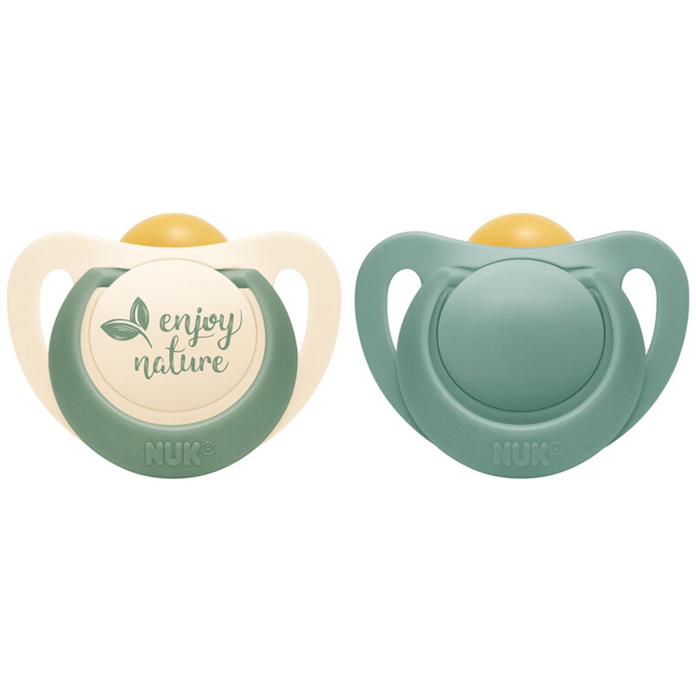 Nuk For Nature Physiological soothers suitable from birth to 6 months 2 x