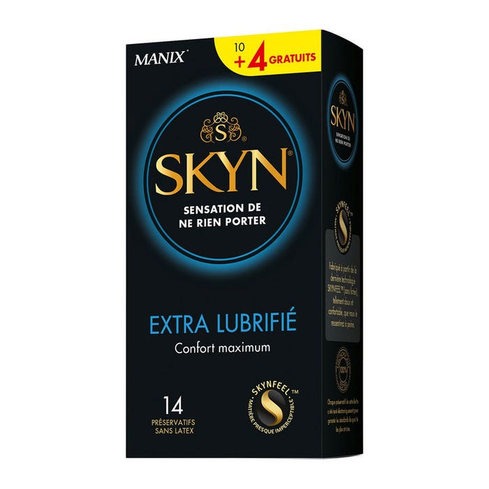 Skyn Extra Lubricated 10 Condoms + 4 Free x14 Extra Lubrifié Manix