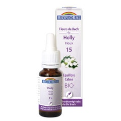 Biofloral No. 15 Holly Organic Demeter Bach Flower Remedies Calm 25ml