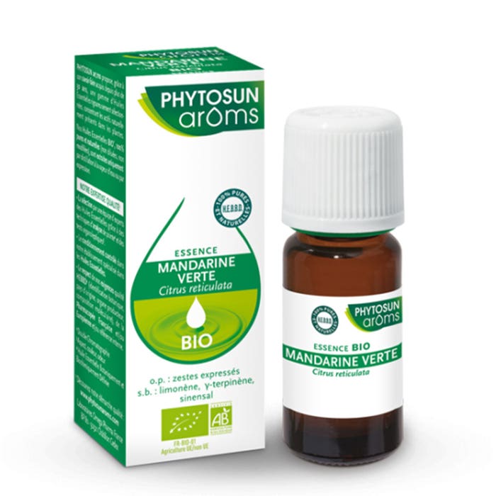 Organic Green Mandarin Essence 10ml Phytosun Aroms