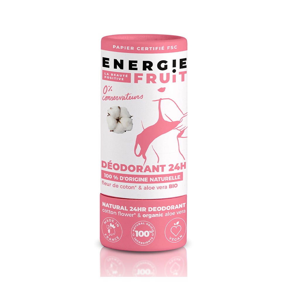 Energie Fruit Organic Cotton Flower & Aloe Vera Deodorant 30g