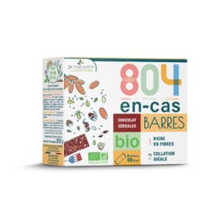 3 Chênes 804 organic cereal snacks chocolate flavour 8 bars