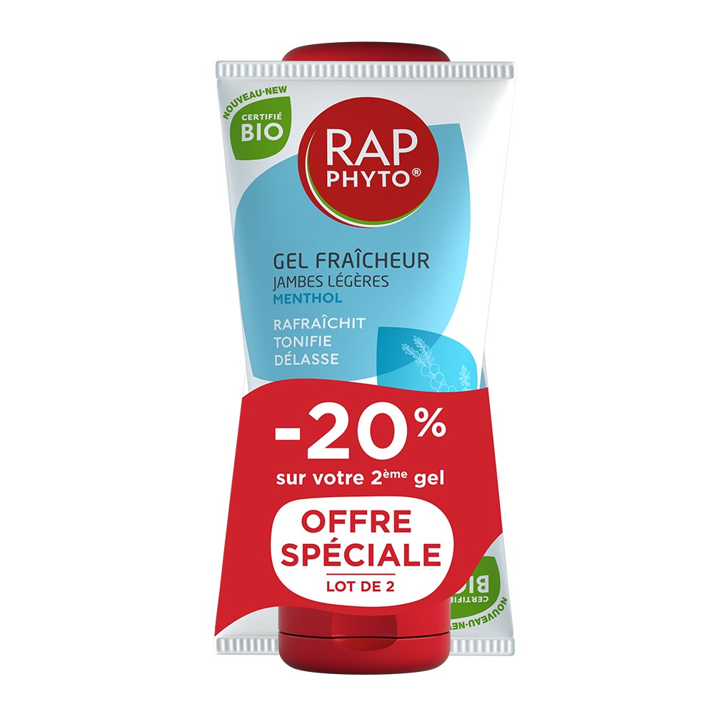 Rap Phyto Fresh Gel Menthol Bioes Light Feet 2x150 ml