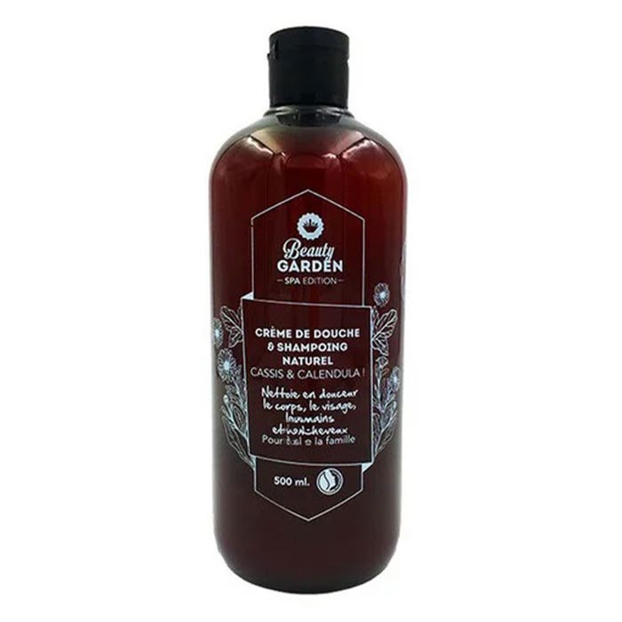 Blackcurrant shower cream and natural shampoo 500ml Beauty Garden