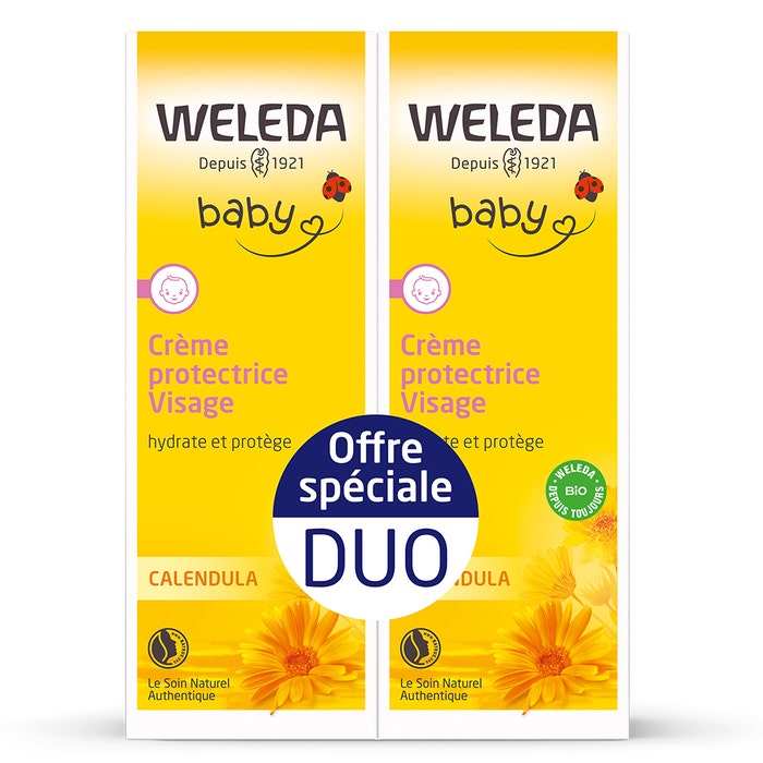 Weleda Calendula Protective Face Cream Duo 2x50ml