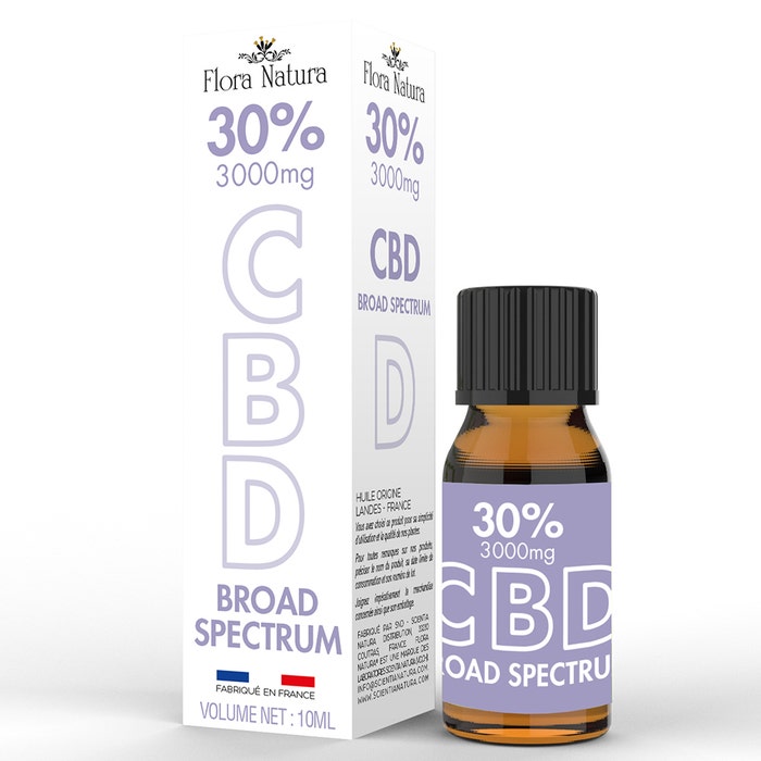 30% CBD oil 10ml Broad Spectrum Flora Natura
