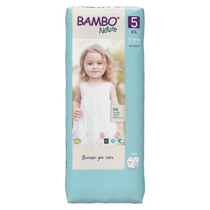 Bambo Nature XL nappies Size 5 14 to 18 kg x44