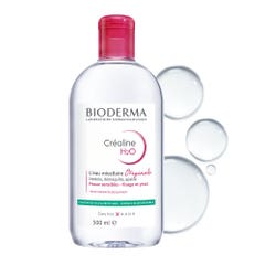 Bioderma Crealine Micellar solution make-up remover fragrance free créaline H20 H2O Peaux Sensibles, Normales à Mixtes 500ml