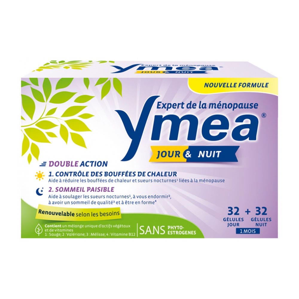 Ymea Menopause Night&day 2x32 Gélules