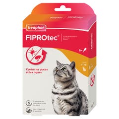 Beaphar Fiprotec Cat Pest Control Pipettes Plus 1kg