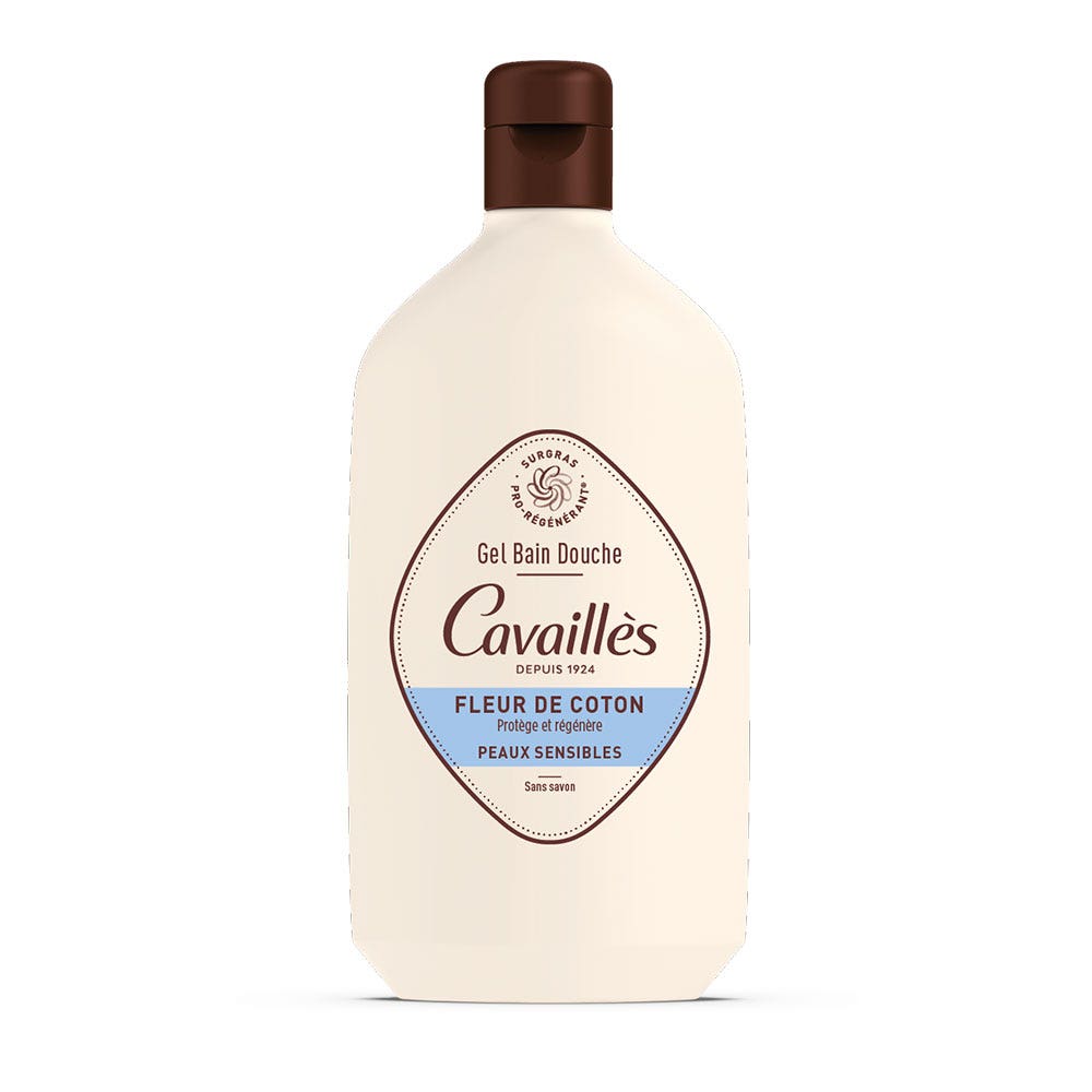 Cavaillès Bath &amp; Shower Gel Cotton Flower Sensitive Skin 400ml