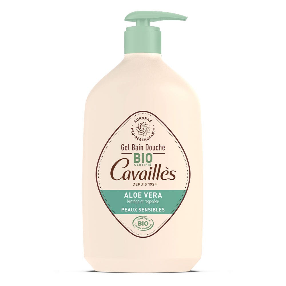 Cavaillès Organic Aloe Vera Bath &amp; Shower Gel Sensitive Skin 1L