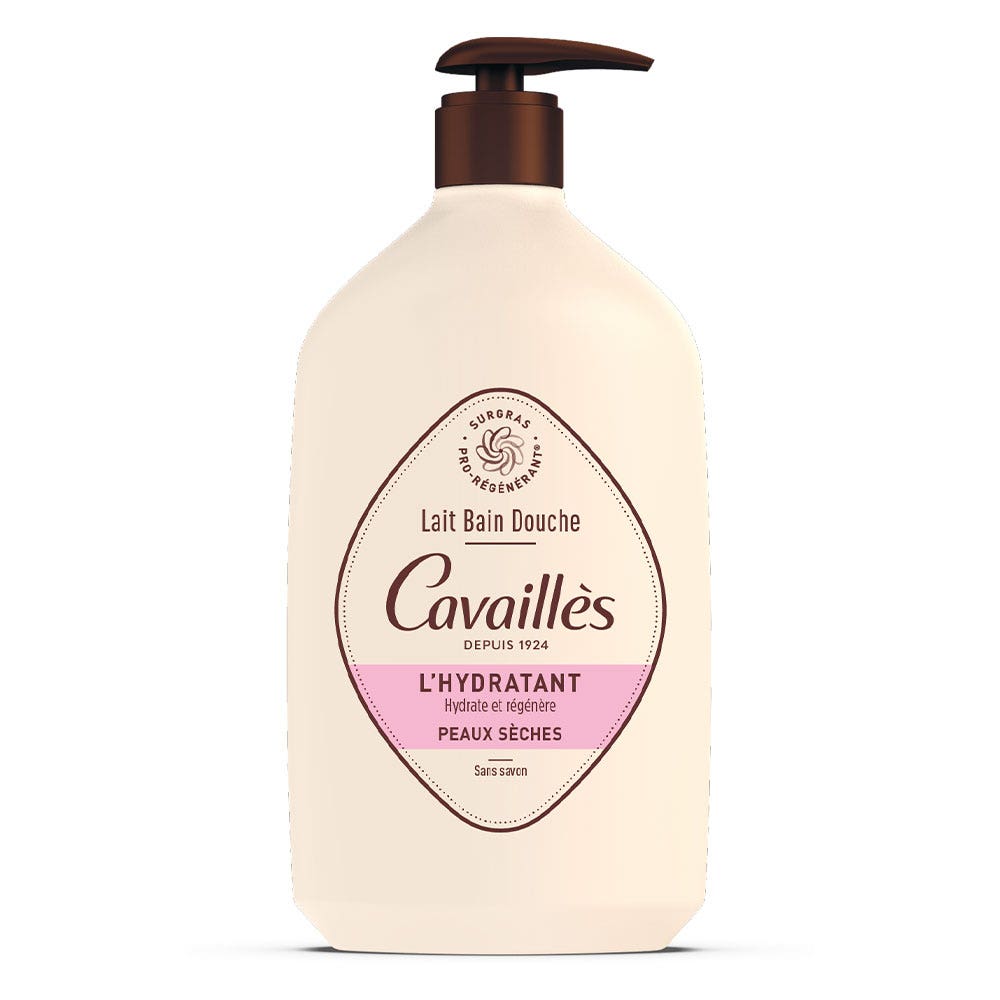 Cavaillès Hydrating Bath &amp; Shower Milk Dry Skin 1L