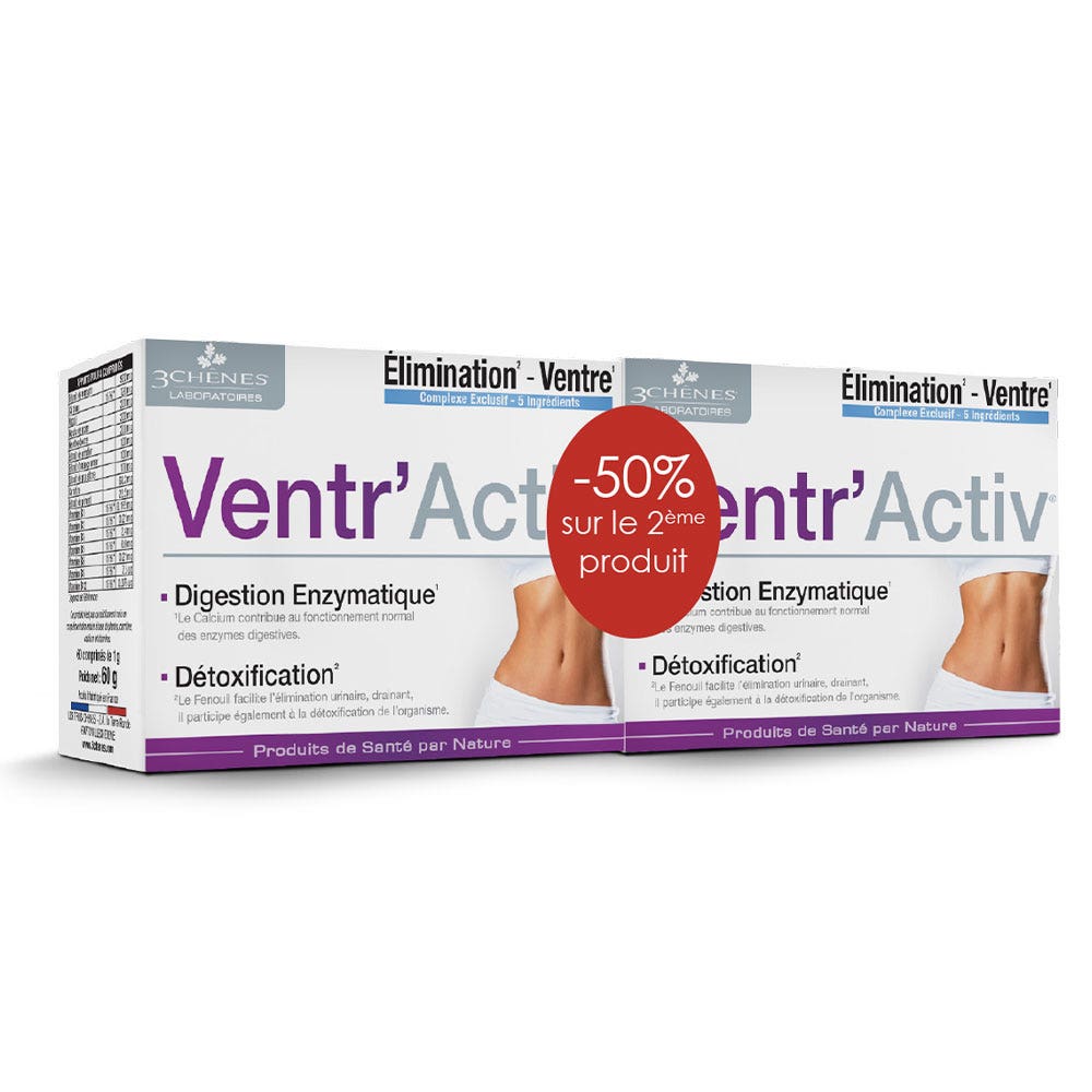 3 Chênes Ventr'activ 2x60 tablets