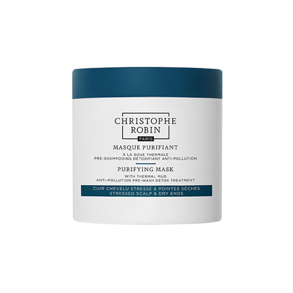 Christophe Robin Purifying Ritual Purifying thermal mud Masks Stressed scalp and dry ends 250ml