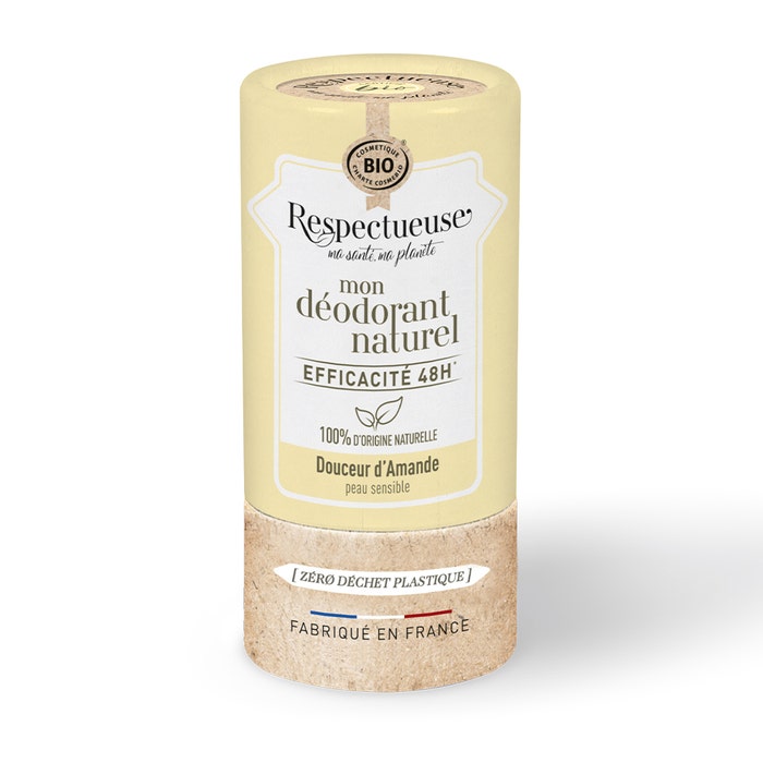 Respectueuse Mon Deodorants Naturel Efficace 48h Bioes Gentle Almond Sensitive Skin 50g