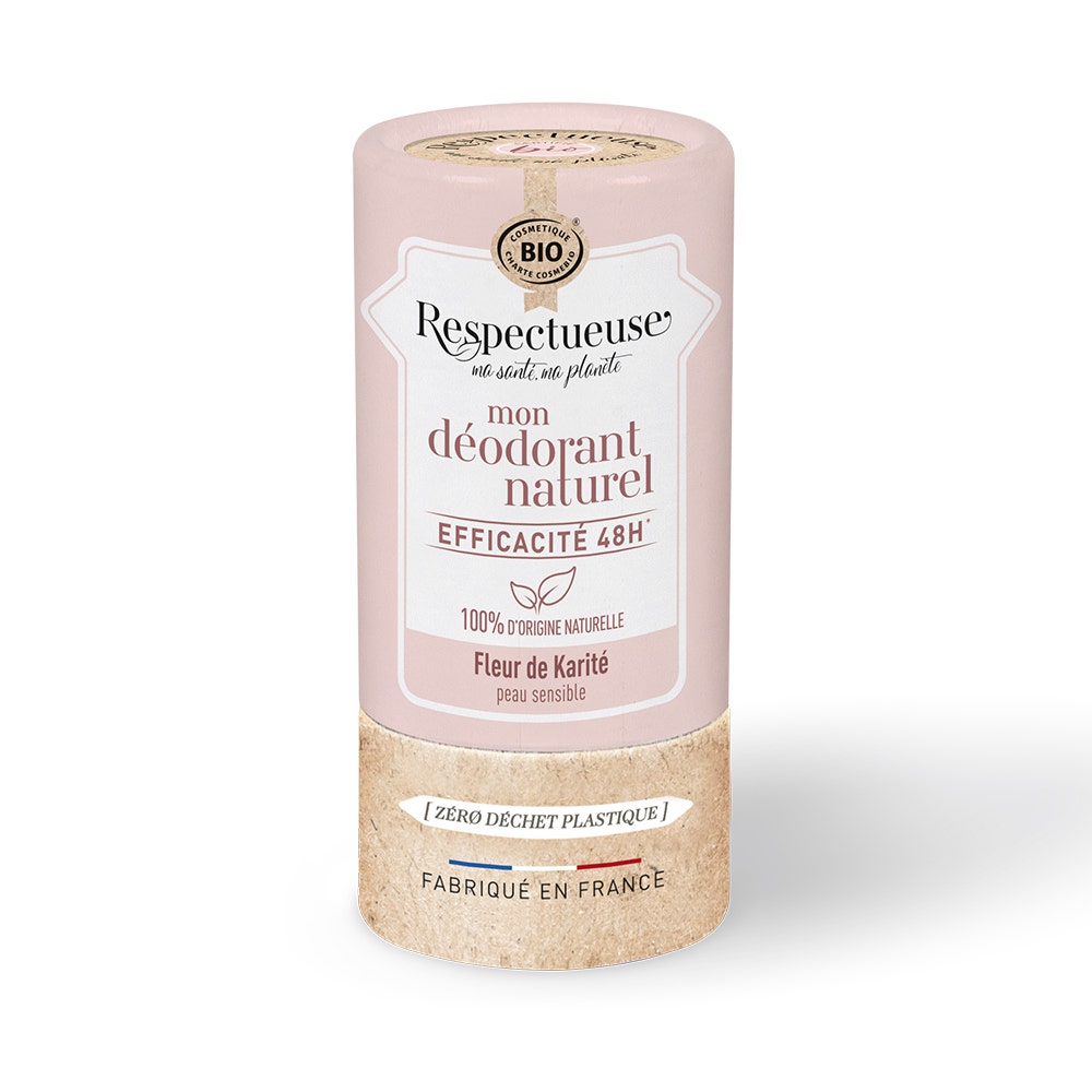 Respectueuse Mon Deodorants Naturel Efficace 48h Bioes Sensitive Skin Perfumes Karité Flower 50g