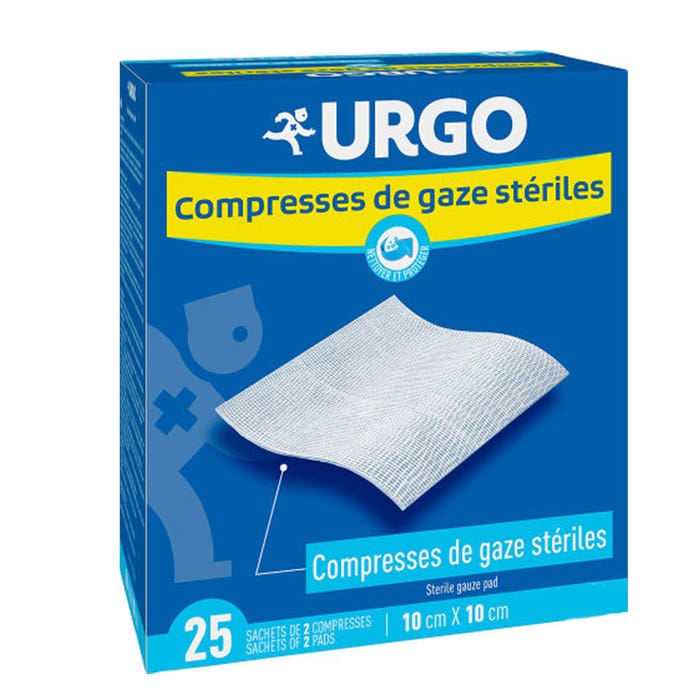 Urgo Non-woven Bandages 10cm x 10cm x25