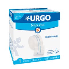 Urgo Nylex Fast Roll Tubular Strip Blue Edging 10m x 7.5cm 1