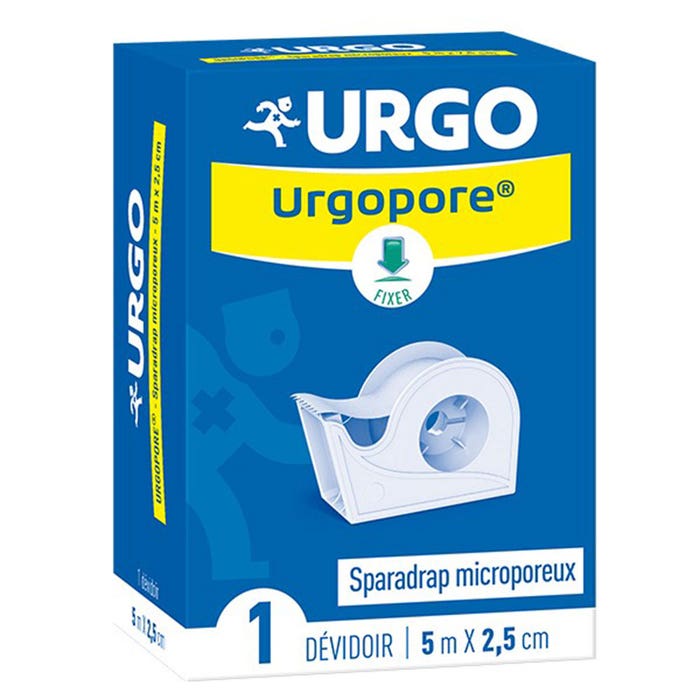 Urgo Urgopore Micropore plaster 5mx2.5cm dispenser