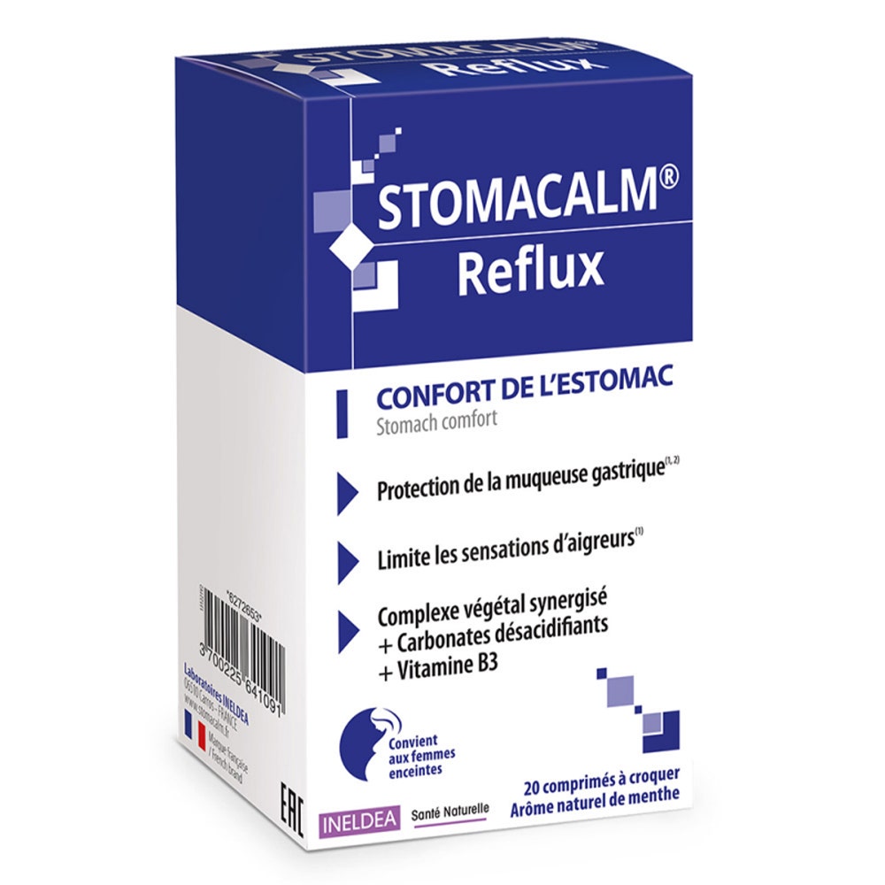 Ineldea Santé Naturelle Stomacalm® Reflux Stomach Comfort 20 tablets