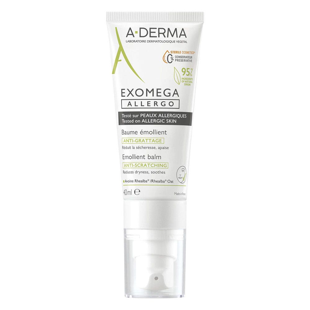 A-Derma Exomega Allergo Anti-scratch Emollient Balm Allergy-prone skin 40ml