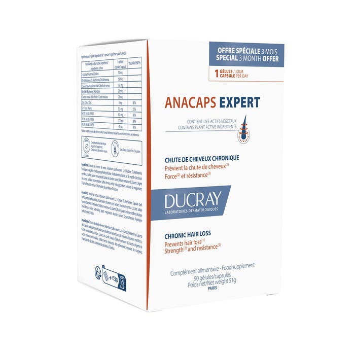 Ducray Anacaps Expert Chronic hair loss x90 capsules