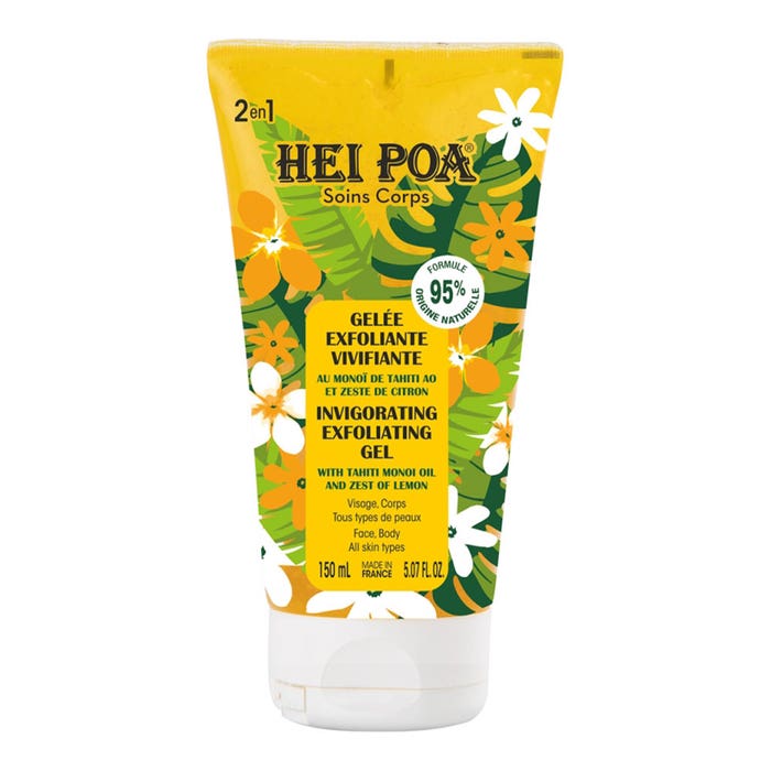 Hei Poa Soins Corps Invigorating Exfoliating Gel Face and Body 150ml