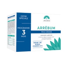 Jaldes Arrebum 3 Months Programme Skin And Oily Scalp 3x60 Tablets