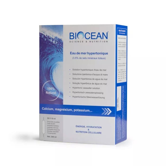 Biocean Science Nutrition Hypertonic Sea Water ampulas 30 x 10ml