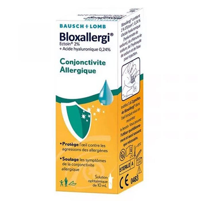 20 Single Doses Bloxallergi x10ml Allergic conjunctivitis Bausch&Lomb